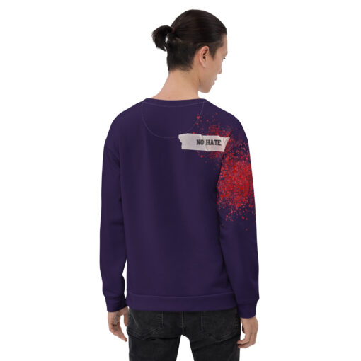 NO HATE Unisex Sweatshirt - Imagen 3