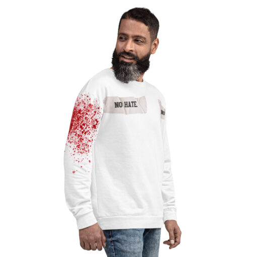 NO HATE Unisex Sweatshirt - Imagen 2