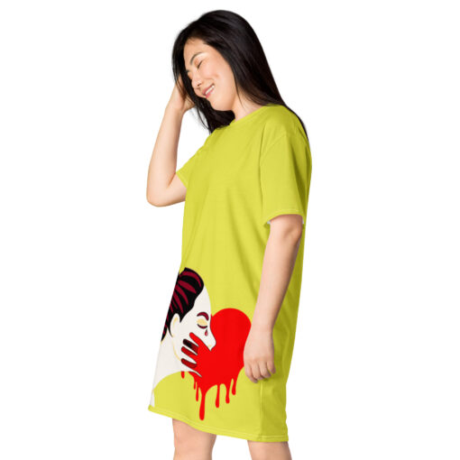 NO HATE; JUST LOVE T-shirt dress - Imagen 4