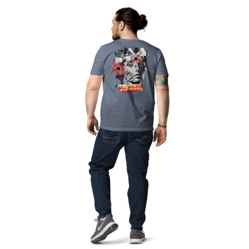 WILL VIOLENCE EVER END? Unisex organic cotton t-shirt - Imagen 43
