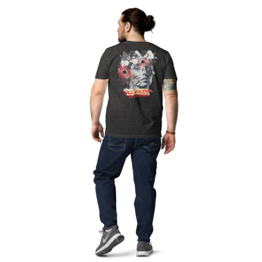WILL VIOLENCE EVER END? Unisex organic cotton t-shirt - Imagen 21