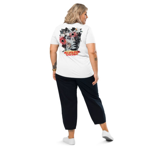 WILL VIOLENCE EVER END? Unisex organic cotton t-shirt - Imagen 87