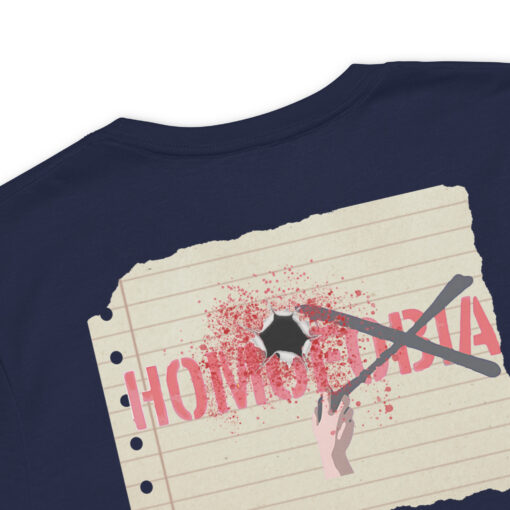 STOP HOMOPHOBIA Unisex staple eco t-shirt - Imagen 2