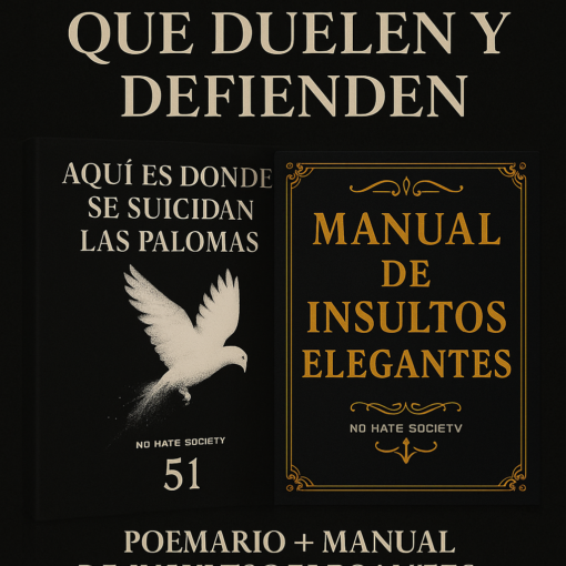 Pack Digital: Palabras que Duelen y Defienden – Poemario + Manual de Insultos Elegantes